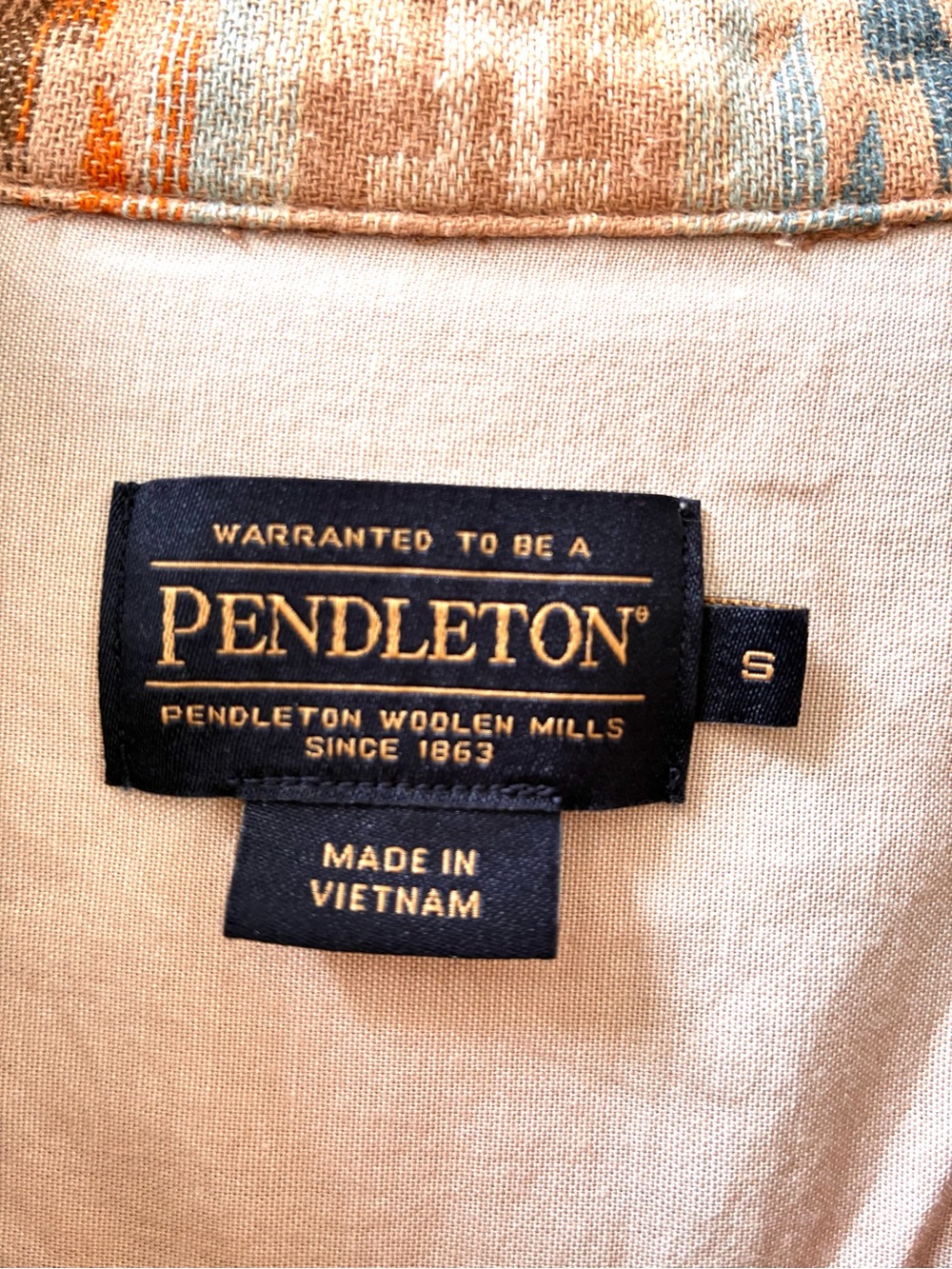 Pendleton Coastline Overshirt 100% Cotton (Sm) - Picture 9 of 11